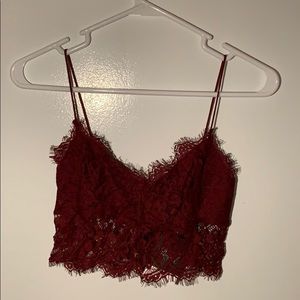 Maroon bralette